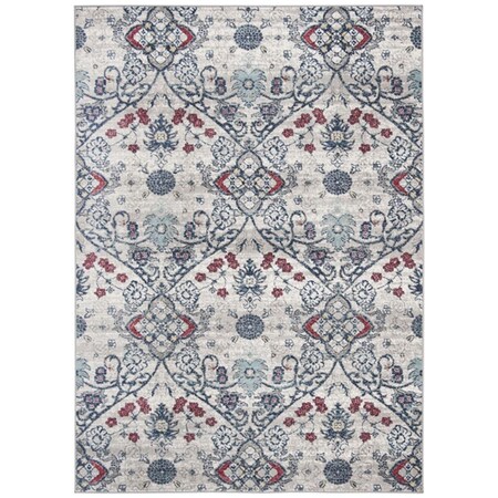 Safavieh 9 x 12 ft. Brentwood Rectangle Power-Loomed Rug - Navy & Gray BNT894M-9